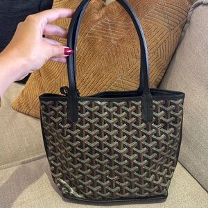 Goyard Black Reversible Mini Anjou